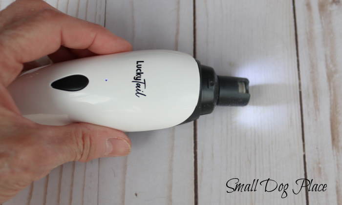 Lucky Tail Nail Grinder showing light