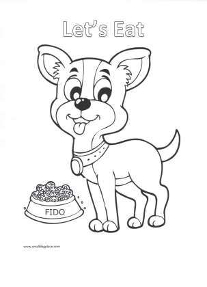 kids puppy coloring pages