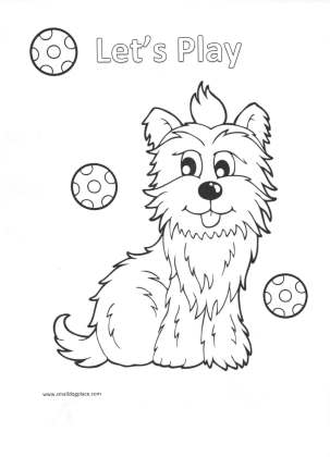 Kids Puppy  Coloring  Pages  All Free