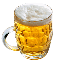 A mug of beer show, an example of a food that dog shouldn't be given to eat or drink.