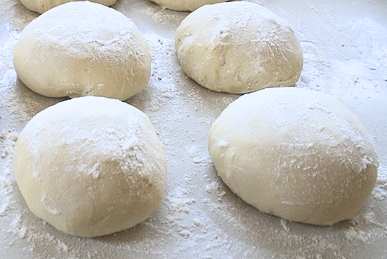 Unbaked bread yeast dough