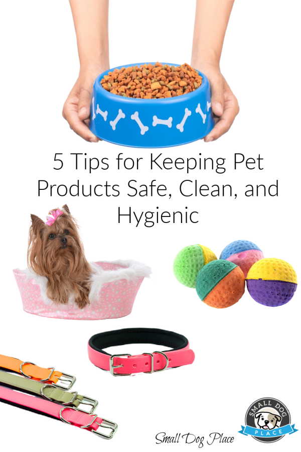 An assortment of dog products including beds, bowls, leashes, and collars