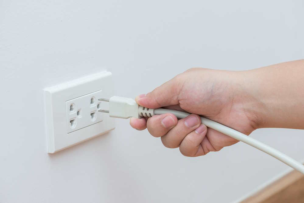 Unplug appliances when not in use.