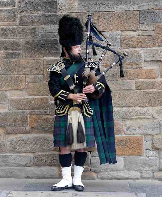 Bagpipe player